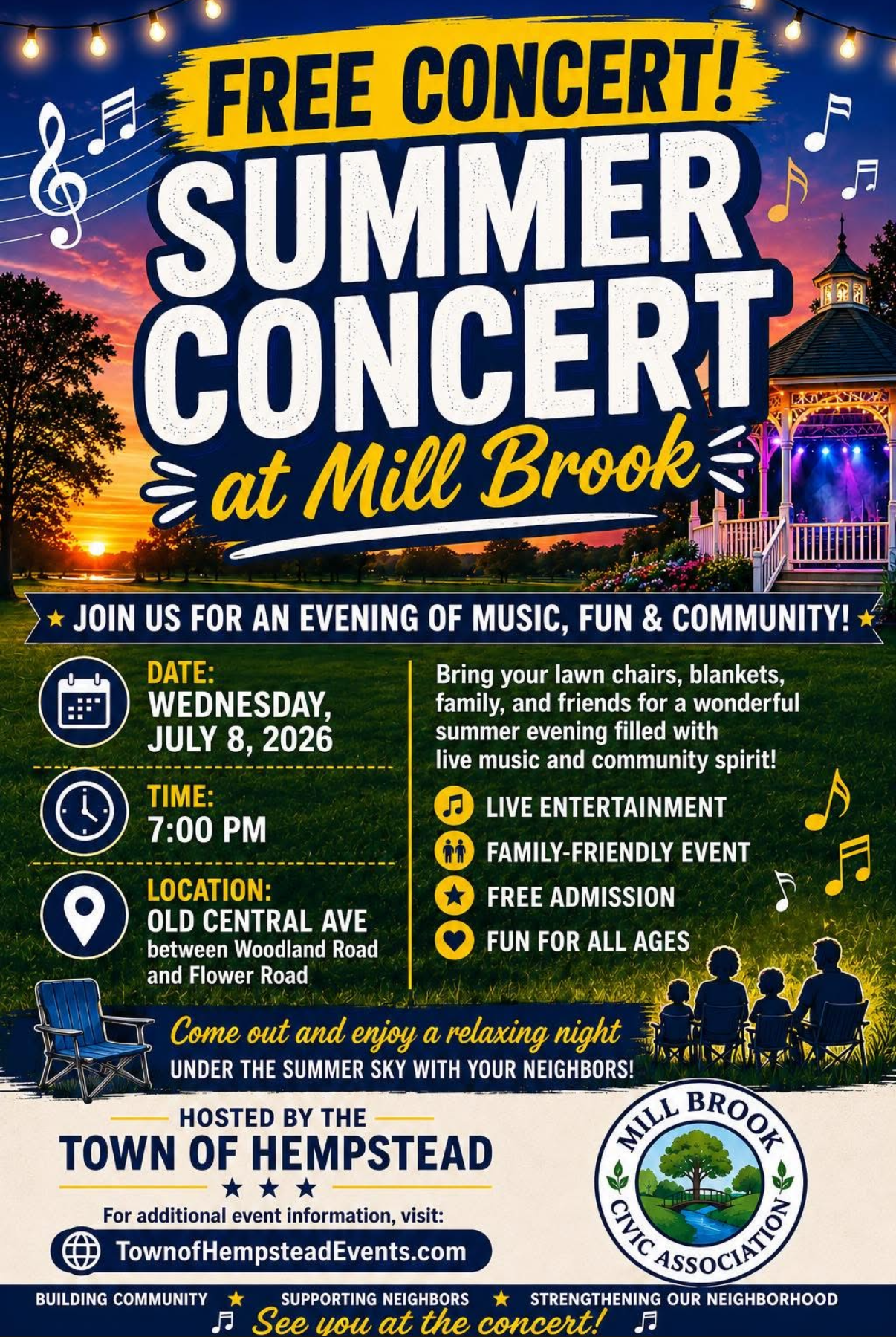 Mill Brook Free Summer Concert